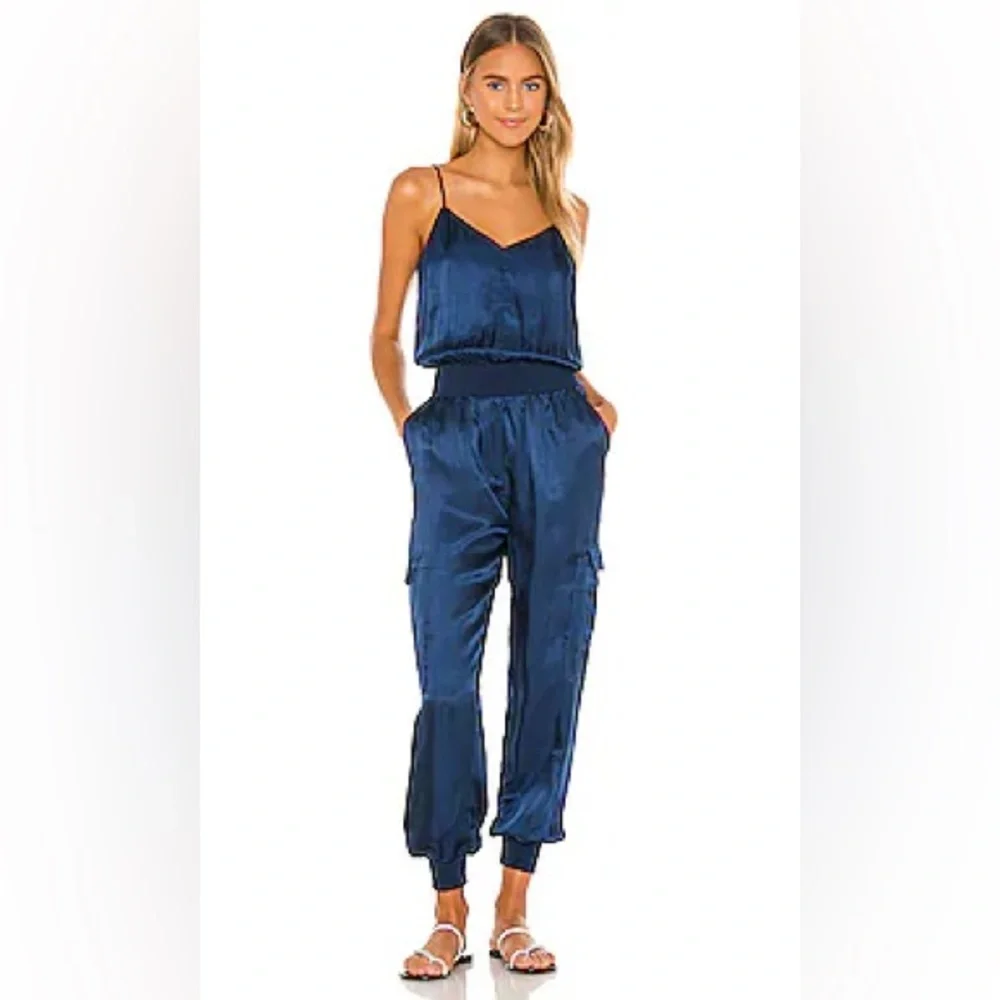 Cinq à sept Twill Amia Jumpsuit Satin‎ cinnamon size S